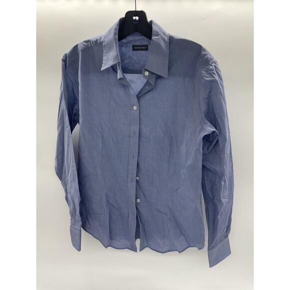 Van Heusen Women’s Blue Long Sleeve Dress Shirt - Size 4-6 - Picture 1 of 4